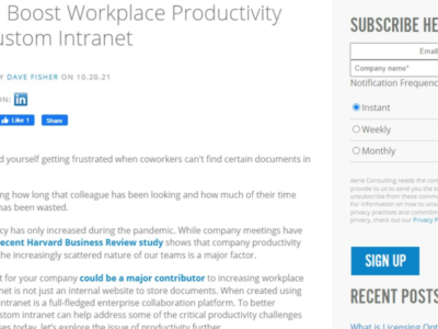 6 ways to Boost Workplace Productivity With A Custom Intranet